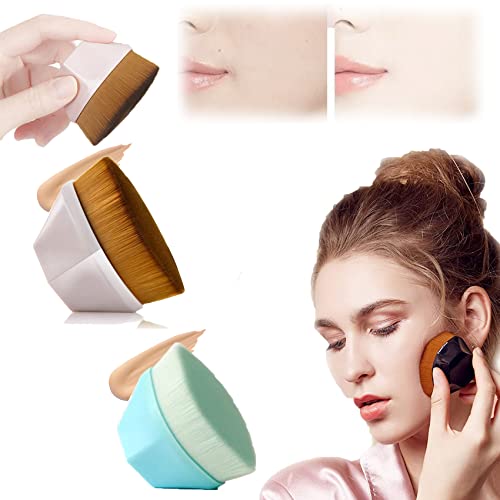 Flat Top Kabuki Makeup Brush - Soft Foundation Brush for Flawless Finish - Perfect for Liquid & Powder Makeup
