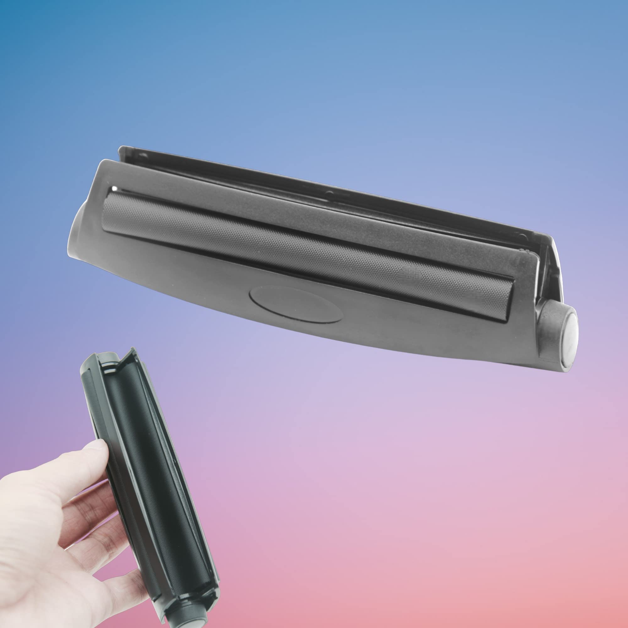 Black Manual Roller Maker Injector - 4.33inch Rolling Machine for Perfect Joints & Cigarettes | Easy-to-Use Plastic Rolling Papers Tool for DIY Smoking | Ideal for Home Use, Travel & Outdoor Activities