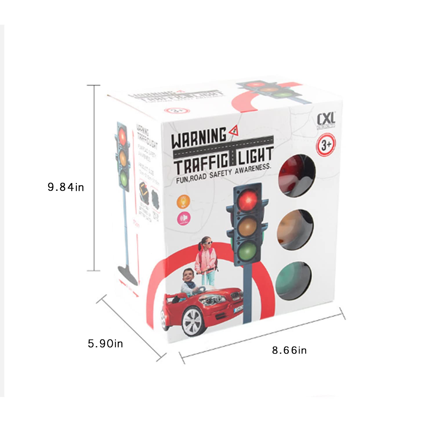ARTFILIF Simulation Traffic Light Toys - Educational Traffic Signal Model for Kids, Learning Toys for Children (A) | Perfect for Classroom, Playroom & Traffic Safety Education