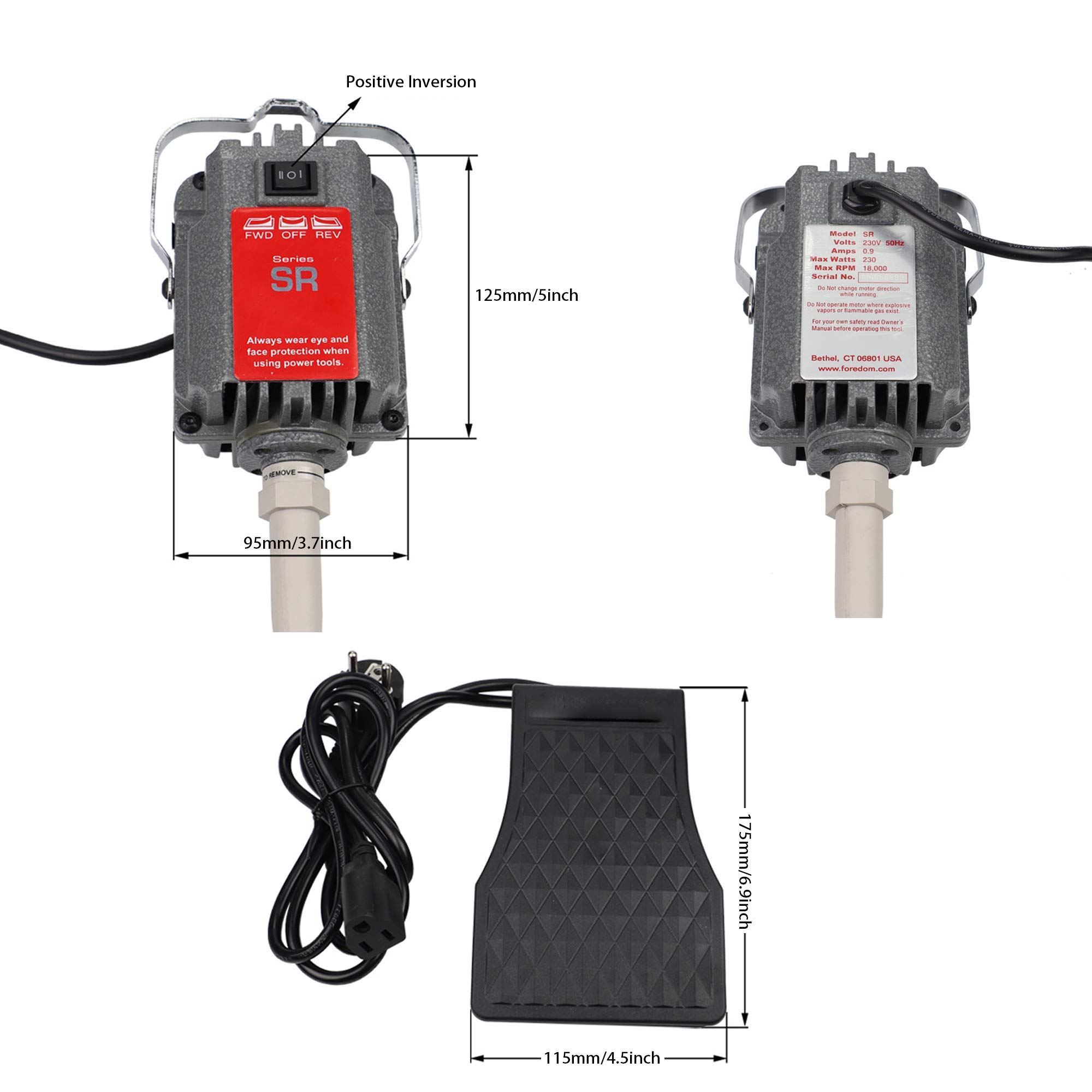 220V/110V Flexible Shaft Grinder Polishing Motor - Jewelry Engraving, Polishing & Drilling Tool for Metal, Wood & DIY Crafts | Perfect for Jewelry Making, Metalworking & Home Workshop Projects