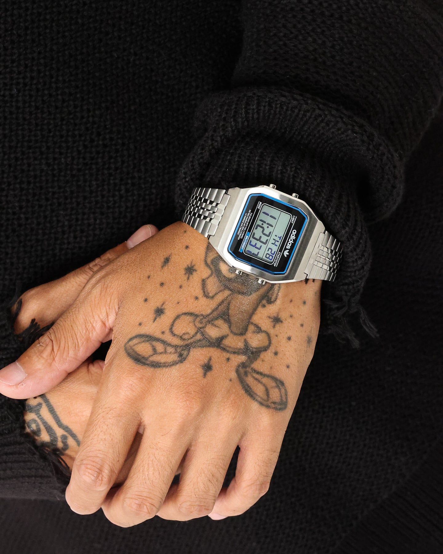 Adidas Digital Two 36MM Silver/Silver Watch - Stylish Unisex Sports Watch for Men & Women - Perfect for Running, Gym Workouts & Everyday Wear