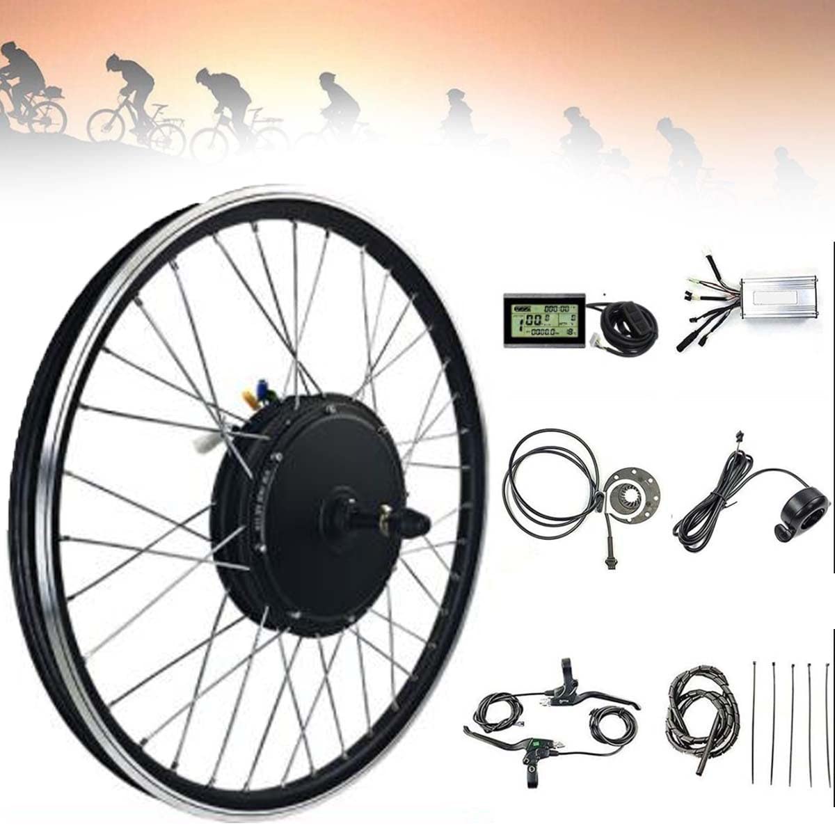 **48V 350W Electric Bike Conversion Kit - 20