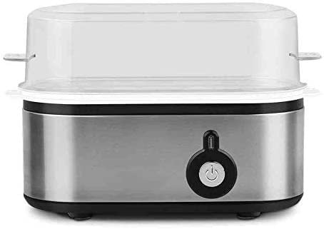 ADAPEY 3-in-1 Electric Egg Cooker & Food Steamer - Fast Hard/Soft Boiled Egg Maker with Auto Shut-Off - Perfect for Breakfast Meal Prep, Keto Diet & Healthy Cooking