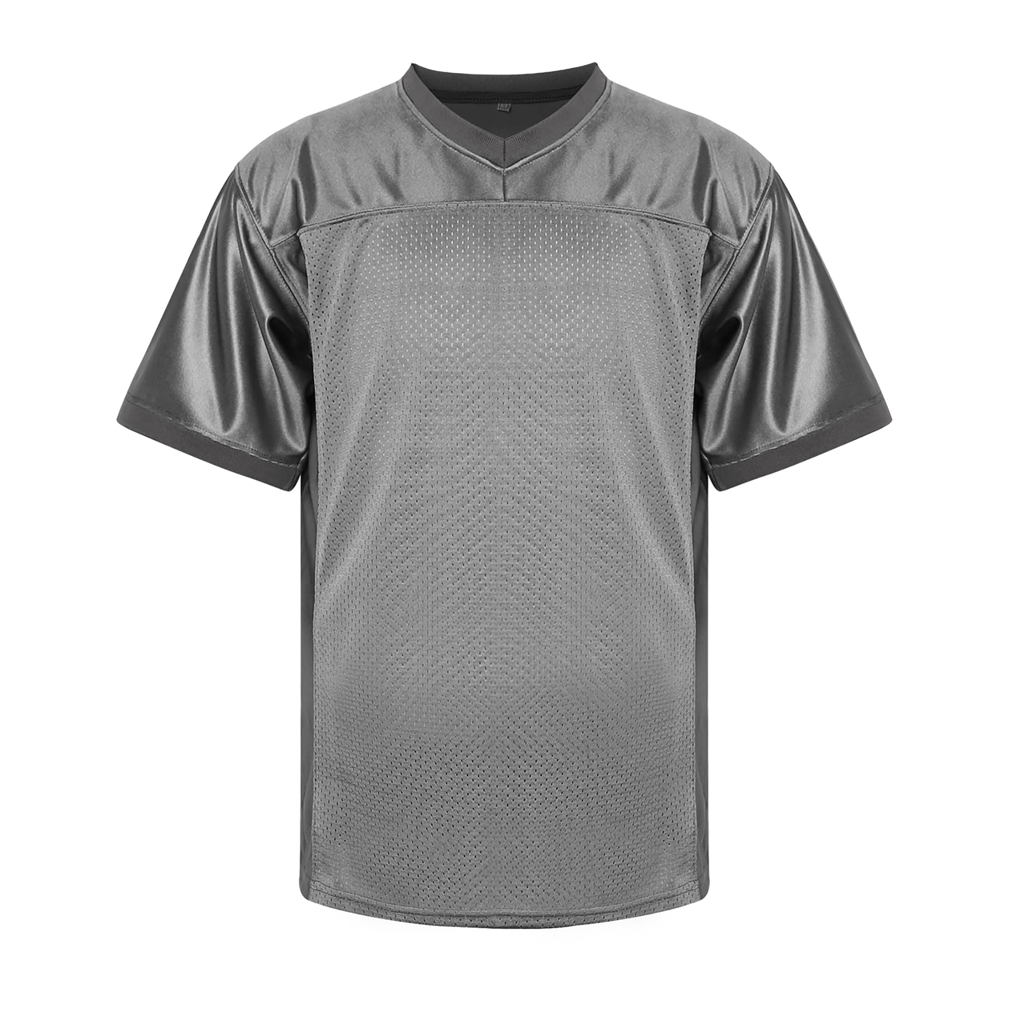 MESOSPERO Men's Plain Football Jerseys - Breathable Mesh Polyester Sports Shirts for Training & Games (Sizes S-3XL) - Black, White, Grey - Perfect for Football Practice, Team Uniforms & Fan Apparel