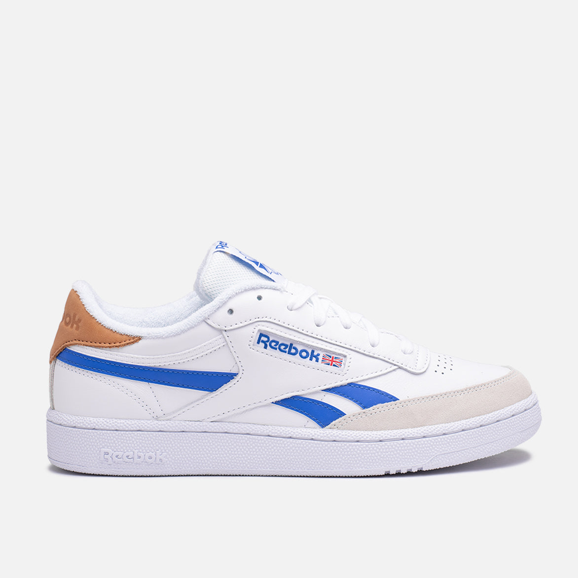 CLUB C Revenge Sneakers in White & Court Blue - Classic Retro Style for Men & Women | Perfect for Casual Wear, Gym, and Street Fashion