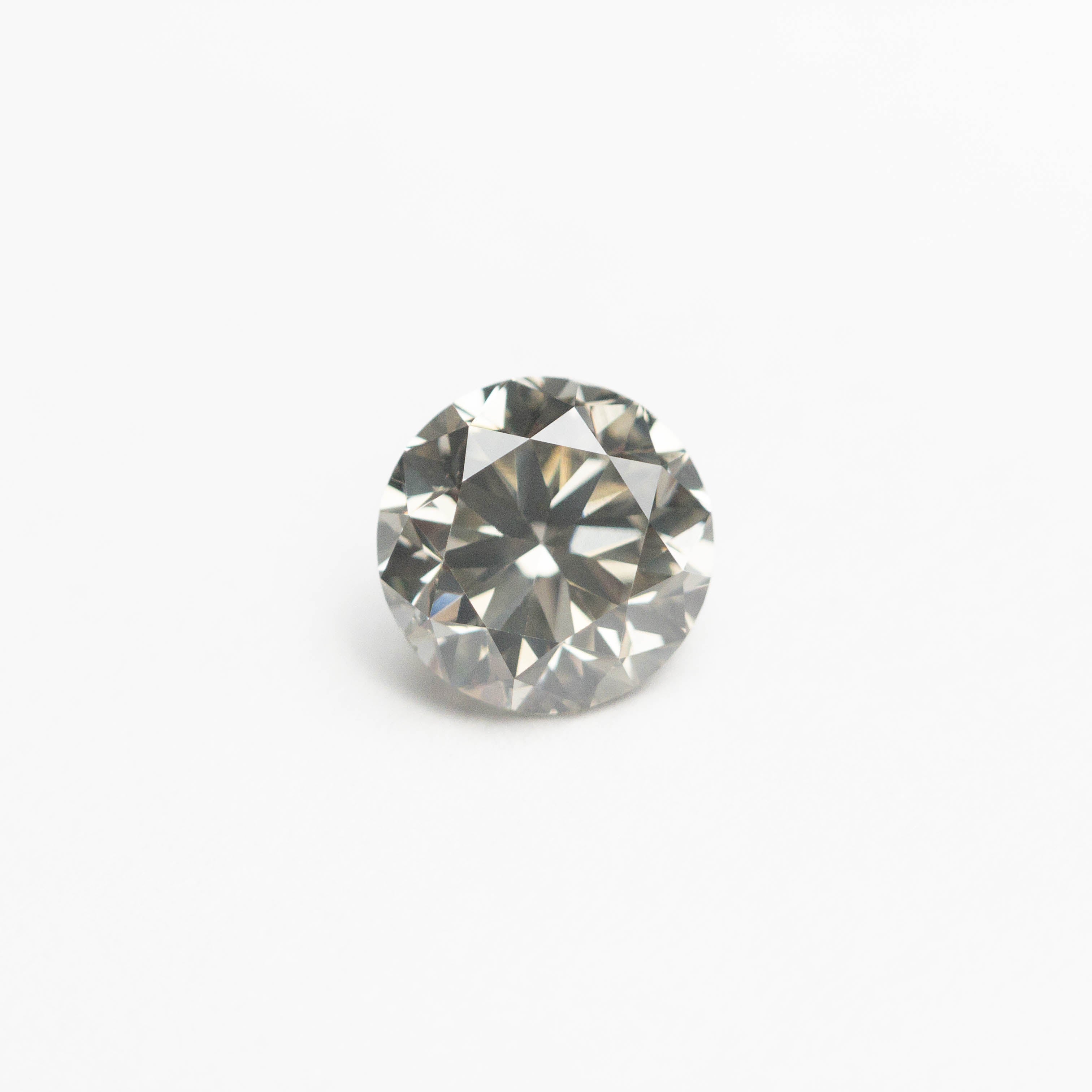 0.60ct Fancy Grey Round Brilliant Cut Diamond - 5.14x5.12x3.50mm for Engagement Rings & Fine Jewelry