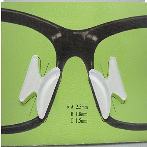 Non-Slip Silicone Nose Pads for Glasses - Soft Comfortable Eyewear Nose Pads for TR90 & Optical Frames - Perfect for Reading, Working & Daily Wear