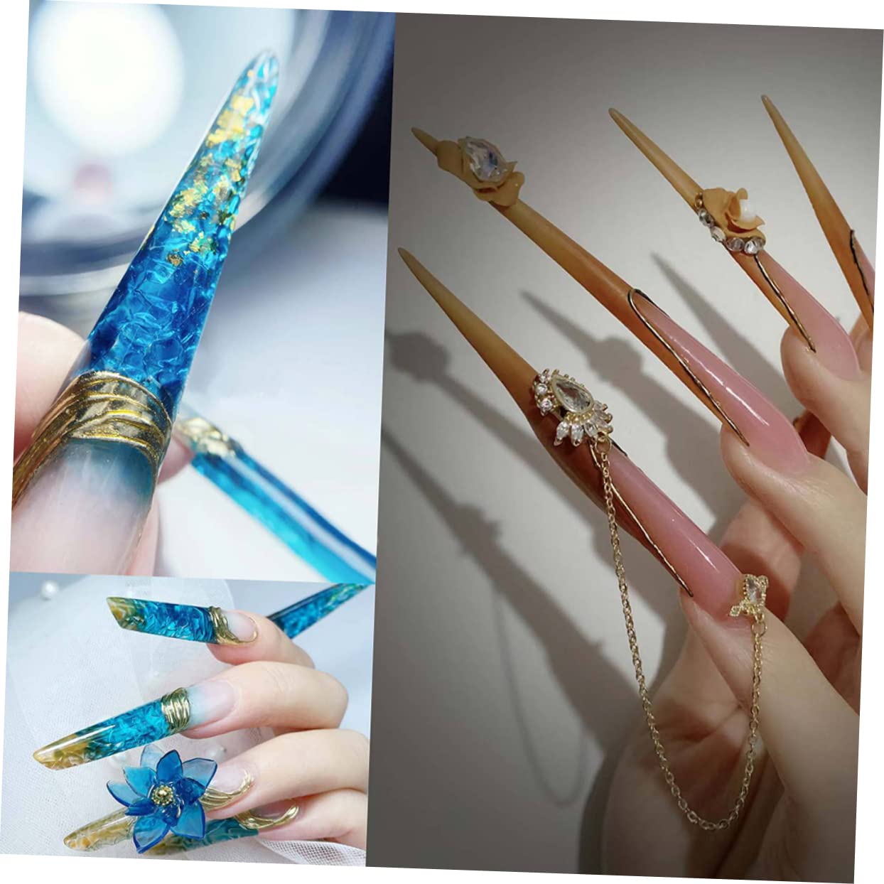 FRCOLOR 5 Rolls Nail Art Form Sticker Kit - DIY Acrylic & UV Gel Nail Extension Guide for Beginners to Professionals | Perfect for Salon, Home Manicure & Nail Art Designs