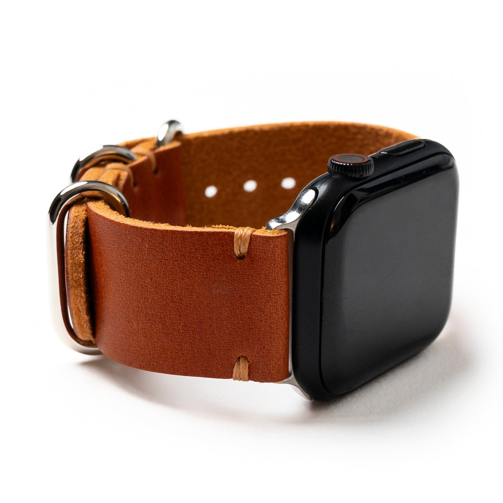 Genuine Leather Apple Watch Band - Premium Replacement Strap for Apple Watch Series 9/8/7/6/SE - Soft Comfortable & Adjustable - Perfect for Workouts, Office & Everyday Wear