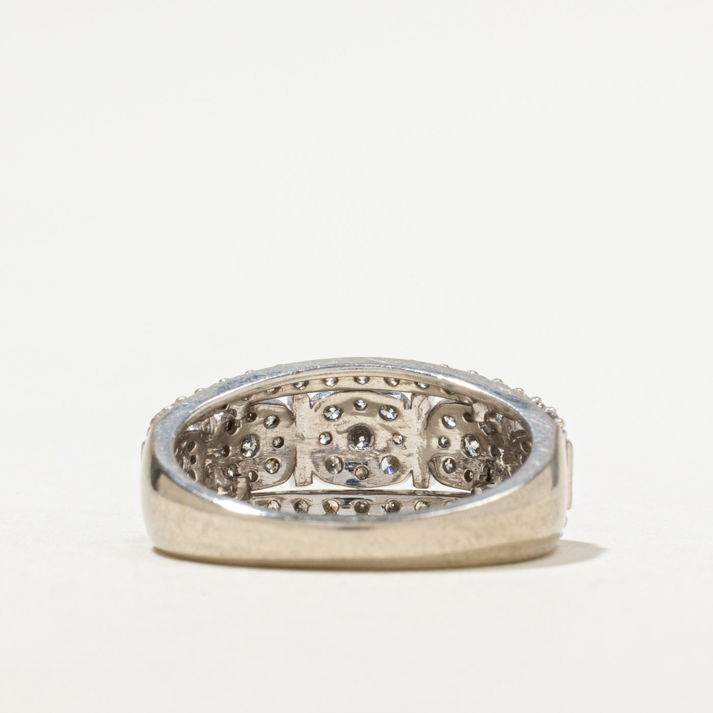 0.90ctw Diamond Multi Halo Engagement Ring - Size 7.5 - Elegant Wedding Band for Women - Perfect for Proposals, Anniversaries & Special Occasions