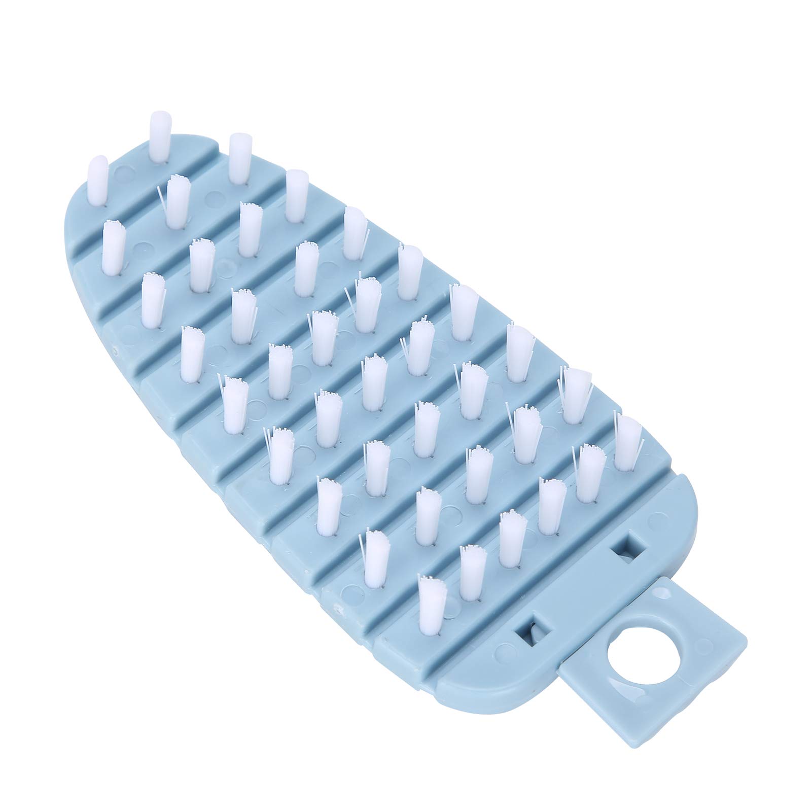 Organic Carrot-Shaped Vegetable Brush - Potato & Fruit Scrubber for Kitchen Cleaning - Durable Bristles, Ergonomic Handle (Blue) - Perfect for Washing Root Vegetables, Fruits & Delicate Produce