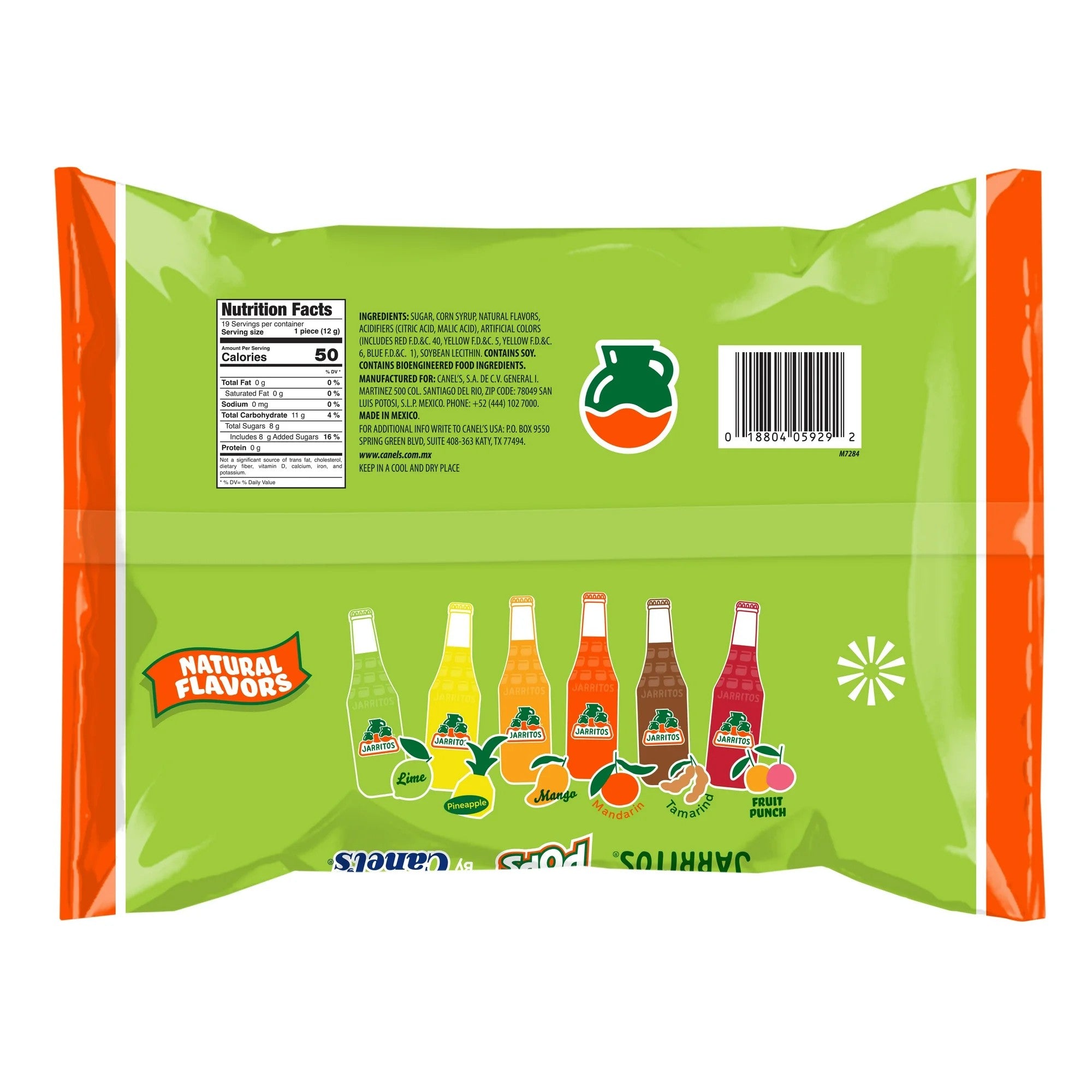 Canel's Jarrito Lollipop Bag - 19ct Assorted Fruit Flavors | Bulk Candy for Parties, Pinatas & Office Treats