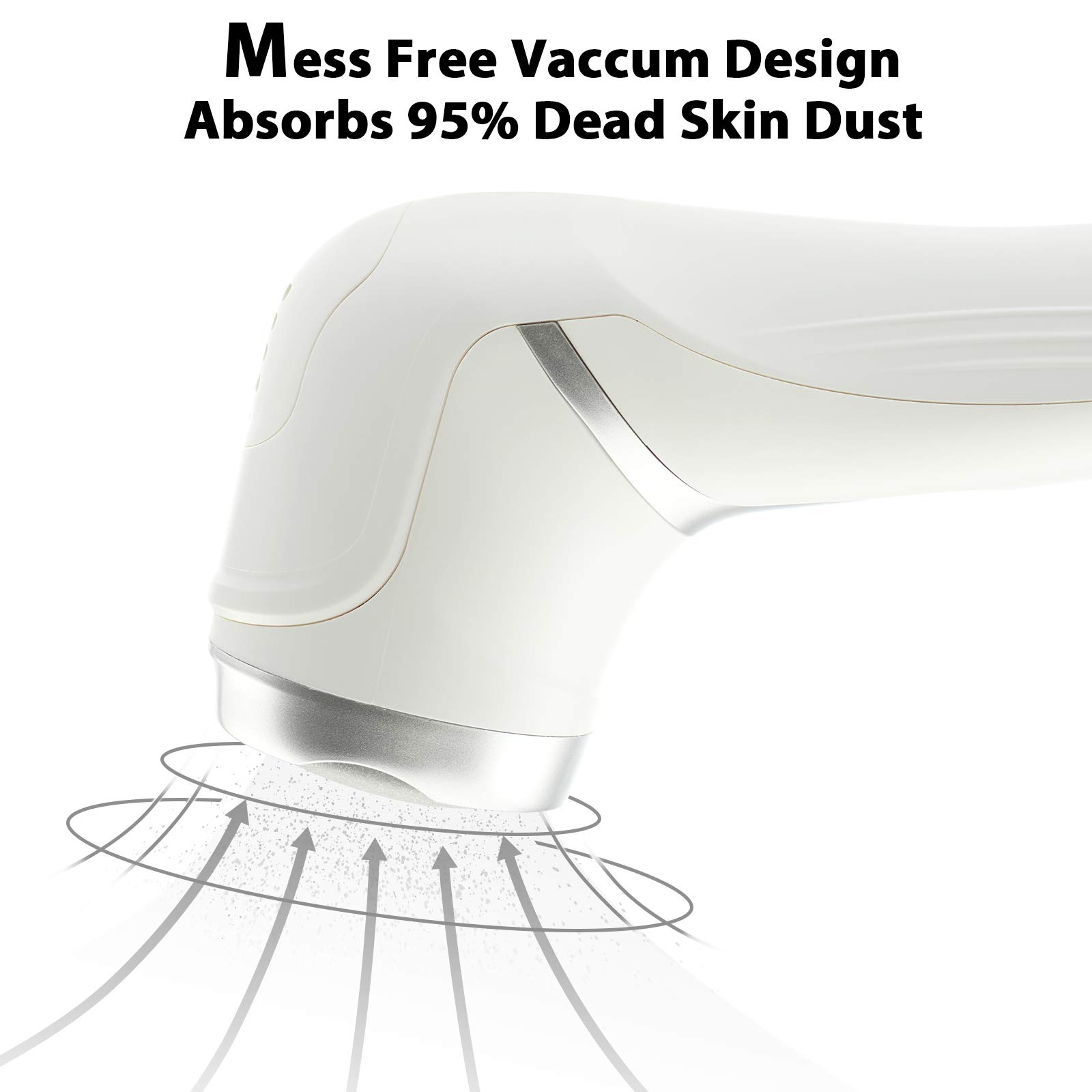Keenove Rechargeable Electric Foot File - Dual Speed Callus Remover for Smooth Feet at Home Spa