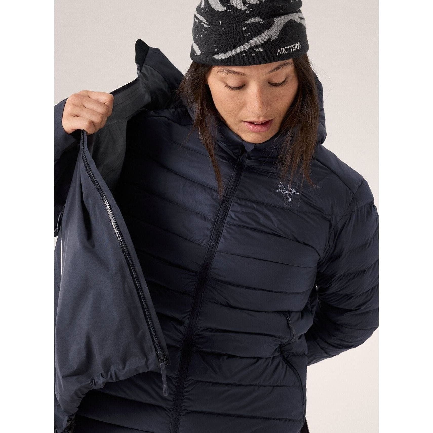 Arc'teryx Women's Cerium Hoody - Lightweight Down Jacket for Hiking & Outdoor Adventures | Water-Resistant Winter Coat for Cold Weather Activities