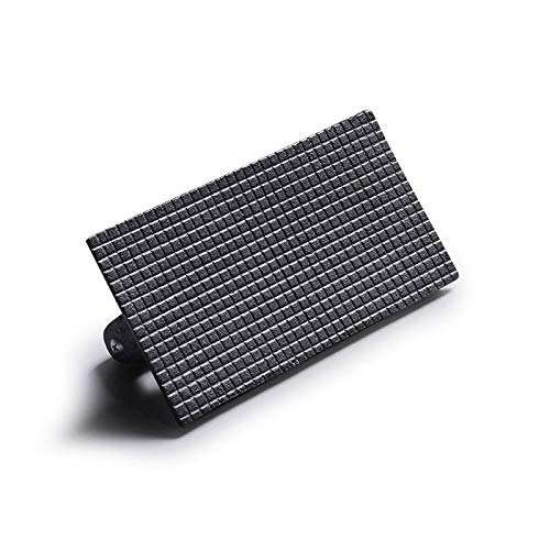 Heavy-Duty Cast Iron Bacon Press & Grill Weight - Perfect for Steak, Burgers, and Panini - Wood Handle for Comfort - Ideal for BBQ, Grilling, and Smashing Patties (Black)
