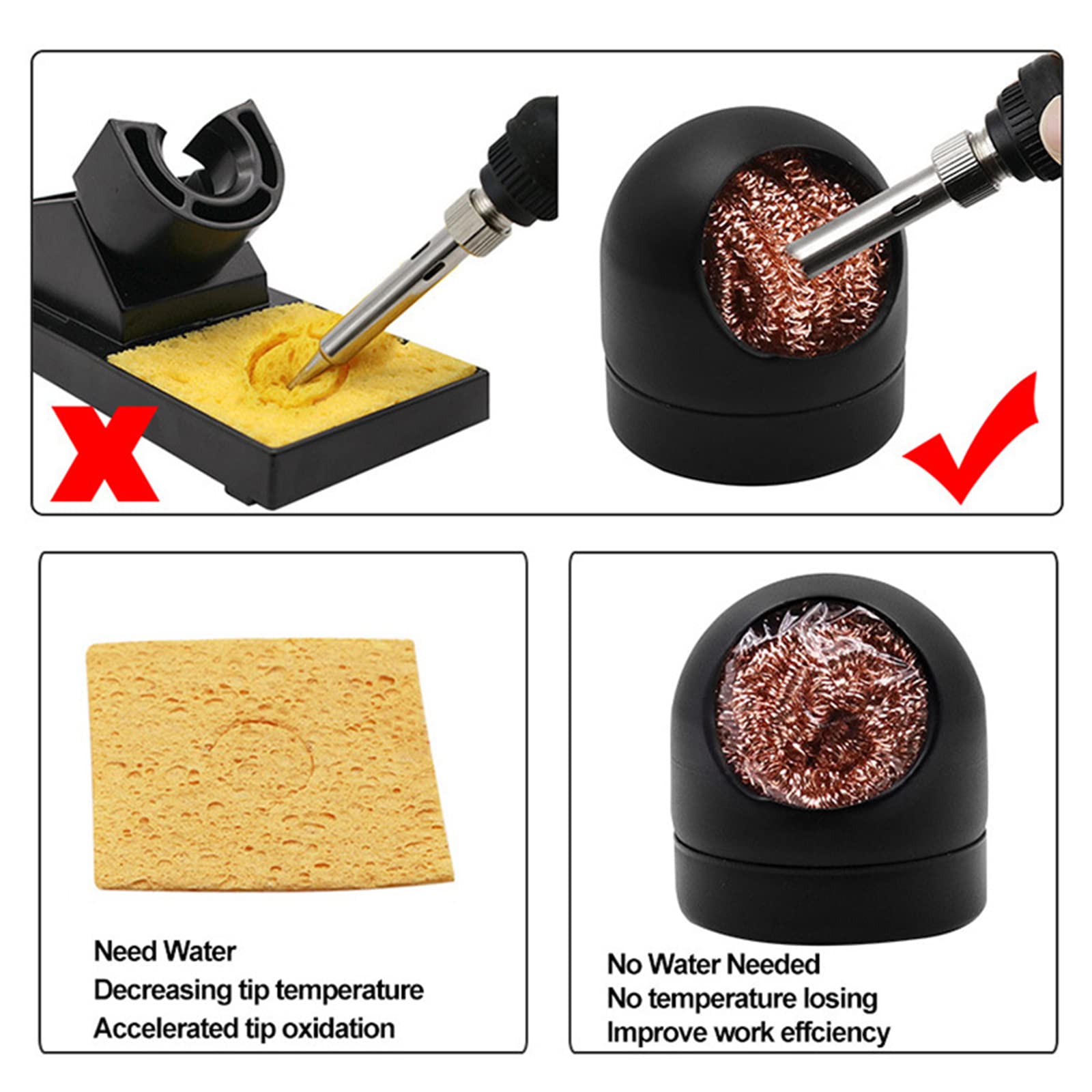 Welding Tip Cleaner 2-Pack - No Water Needed for Soldering & Repair