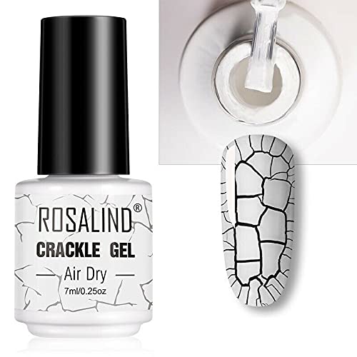 BELLE GAGA™ ROSALIND Crackle Gel Nail Polish - 7ml Quick Dry Crack Effect Nail Art Gel for Manicure, Self Nails & Salon Use | Air Dry Gel Polish for DIY Nail Designs, Home & Professional Nail Care (A621)