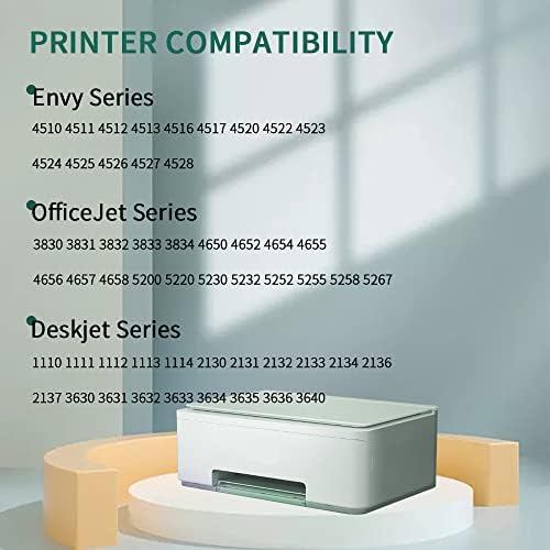 High-Quality Remanufactured HP 63 & 63XL Ink Cartridge Replacement - Compatible with Envy 4520/4512/4516, Officejet 5252/3830/3833/4655/5255, Deskjet 1112/2130/3630/3634 Printers (1 Black + 1 Color) - Perfect for Home Office Printing & School Projects