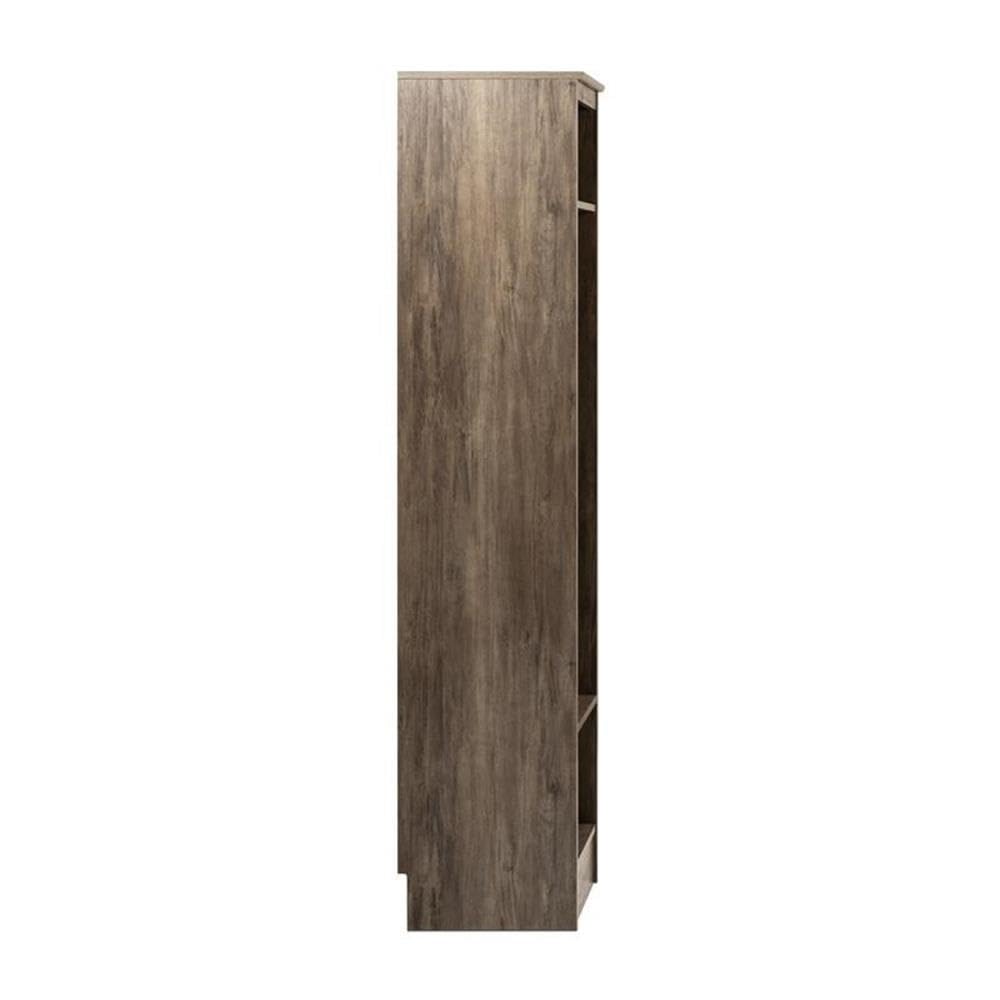 Pemberly Row Transitional Narrow Entryway Organizer in Drifted Gray - Stylish Hallway Storage Bench with Shoe Rack & Coat Hooks for Small Spaces - Perfect for Apartments, Mudrooms & Entryway Organization