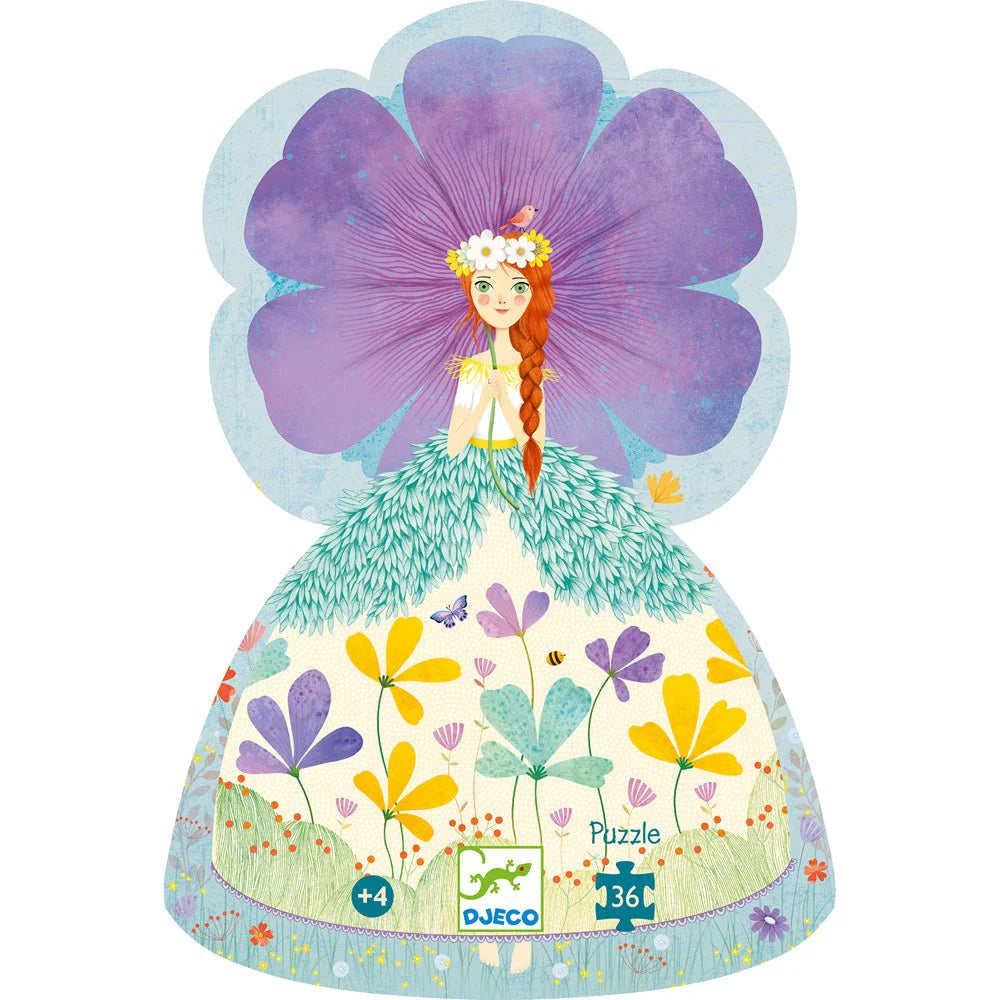 Djeco Princess of Spring Silhouette Puzzle - 500 Piece Art Puzzle for Adults & Teens - Beautiful Spring-Themed Home Decor & Gift Idea for Puzzle Lovers