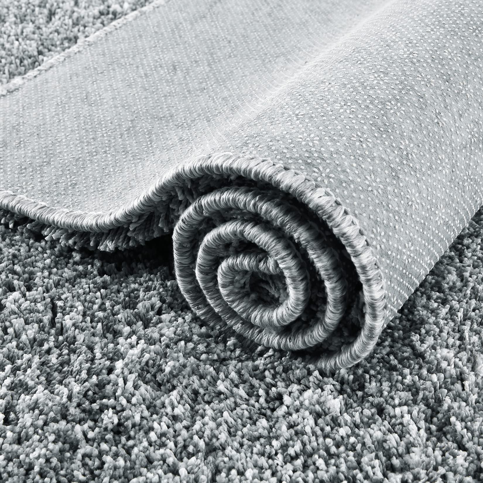 GARVEE 2x6 Runner Rug - Ultra Soft Shaggy Plush Carpet with Non-Slip Backing for Hallway, Kitchen, Laundry Room & Nursery - Home Decor Floor Mat in Grey | Perfect for High Traffic Areas & Cozy Spaces