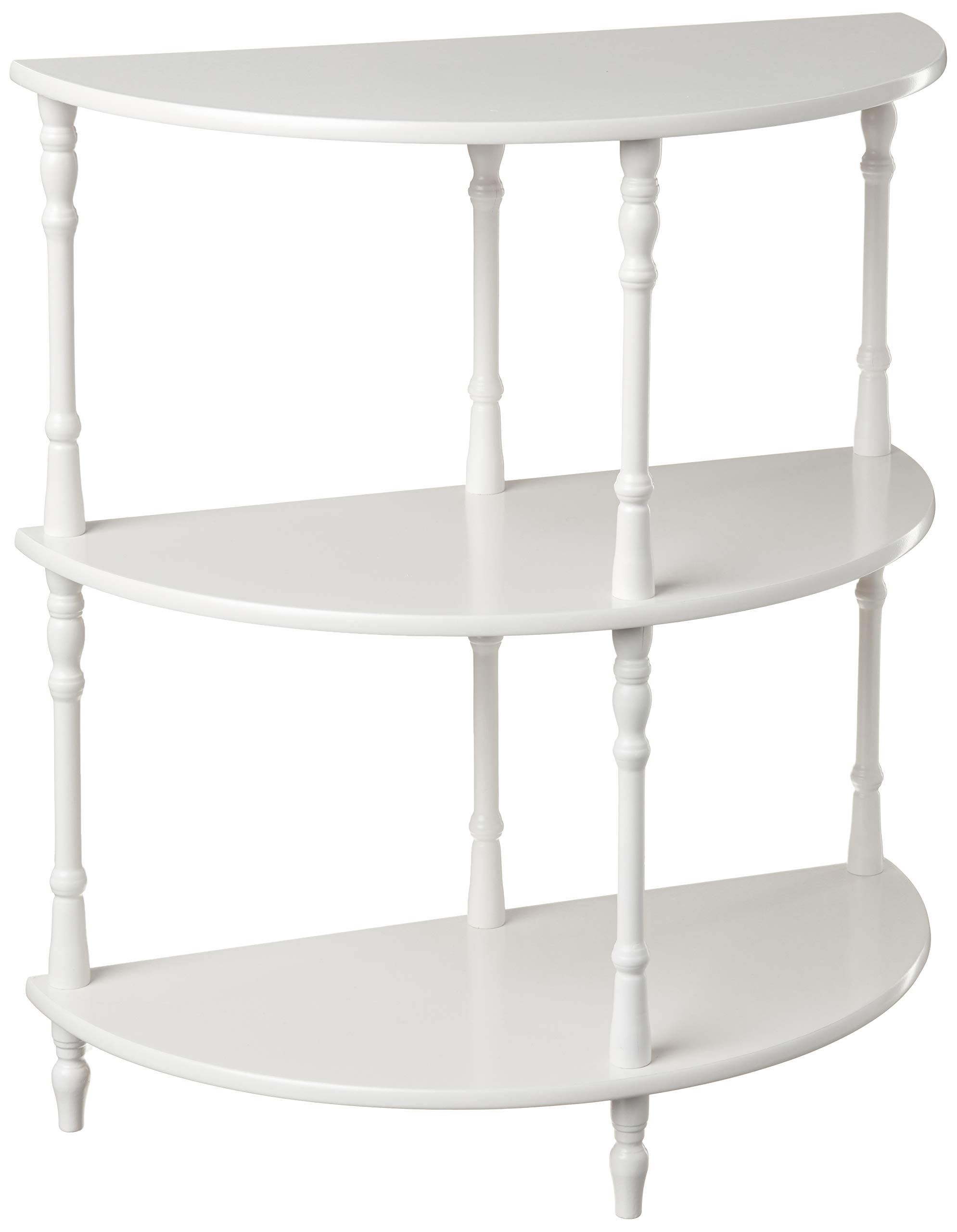 Frenchi Furniture White Dining Table 23.2x11.62x28.57 Inches - Modern Kitchen Table for Small Spaces, Breakfast Nook, or Apartment Dining Area