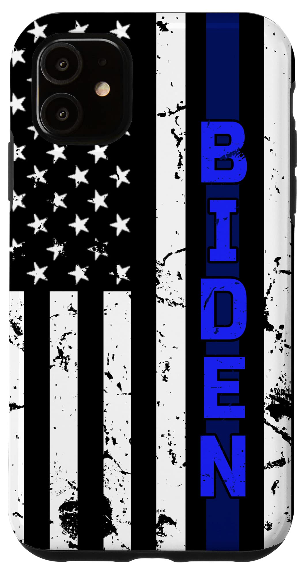 iPhone 11 Case - Patriotic Blue Line American Flag Design | Slim Protective Cover for iPhone 11 | Perfect for Everyday Use, Police Support & Patriotic Events