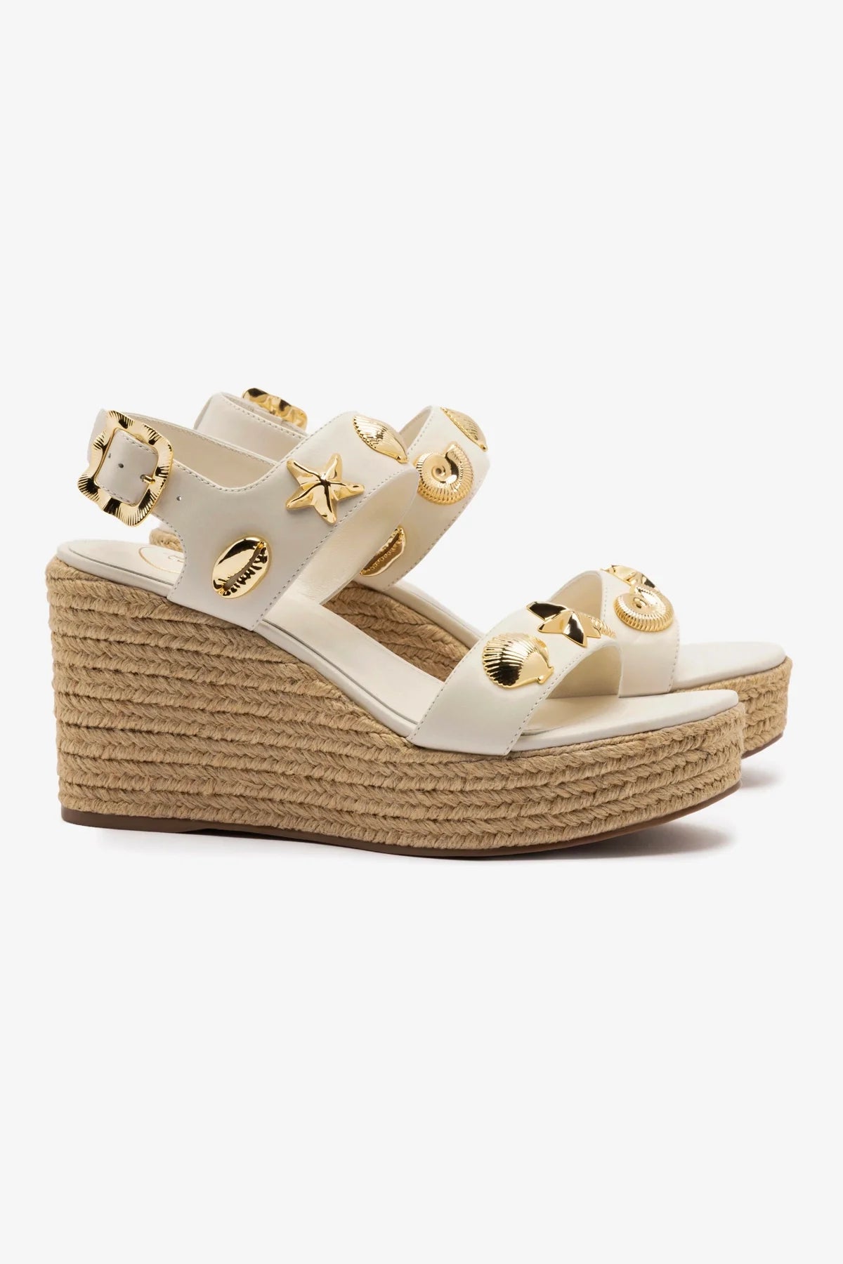 Madison Ivory Leather Espadrilles - Women's Comfortable Casual Summer Shoes for Beach, Vacation & Everyday Wear