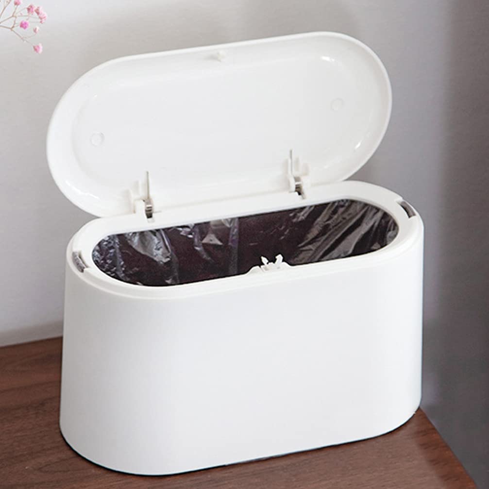 1pc Small Desktop Trash Can - Mini Table Waste Bin for Office, Home & Kitchen - Compact Garbage Can for Paper, Snacks & Small Waste - Perfect for Desk, Counter & Workspace