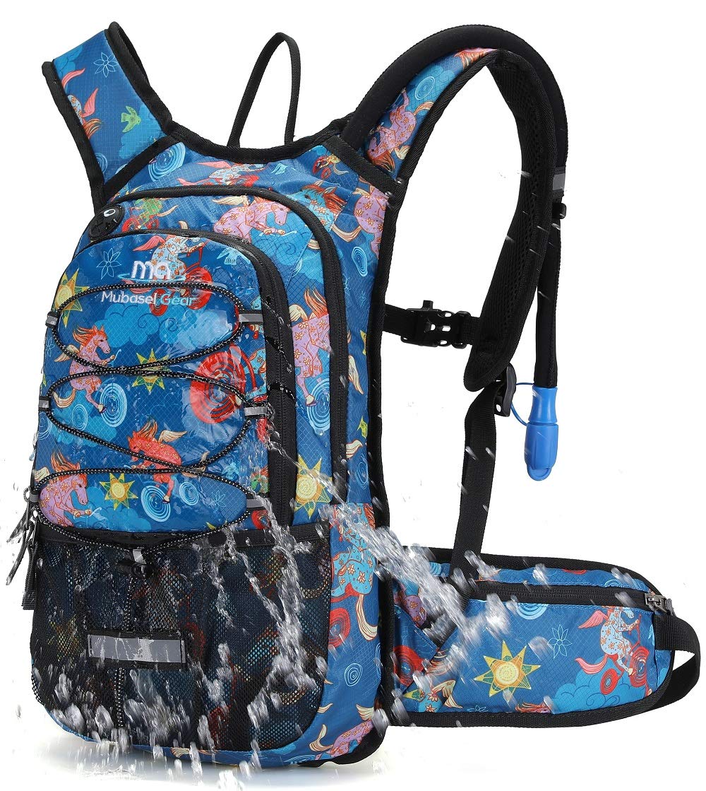 15L Lightweight Insulated Hydration Backpack with 2L Water Bladder - Perfect for Hiking, Running, Camping & Biking - Durable Daypack for Men & Women - Stay Hydrated During Outdoor Adventures, Festivals & Sports Activities