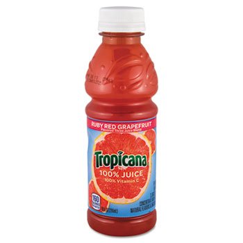 100% Pure Ruby Red Grapefruit Juice - 10 oz Plastic Bottles (Pack of 24) | Fresh, No Sugar Added | Perfect for Breakfast, Cocktails & Healthy Hydration