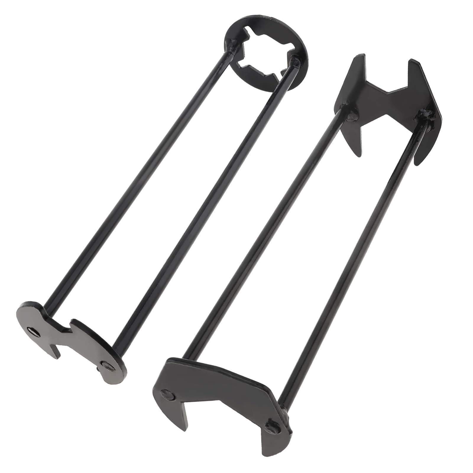 2-Pack Dual Head Pipe Wrench Set - Adjustable Basin Sink Wrench & Faucet Plumbing Tool for Home Repairs, Pipe Maintenance, Bathroom & Kitchen Installations - Perfect for DIY Projects and Professional Plumbing Work
