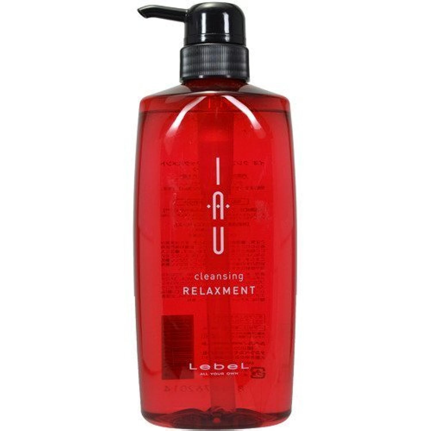 Lebel Cosmetics IAU Shampoo for Relaxing Hair Cleansing - 600ml | Gentle Daily Use & Salon-Quality Hair Care for Stressed Scalp