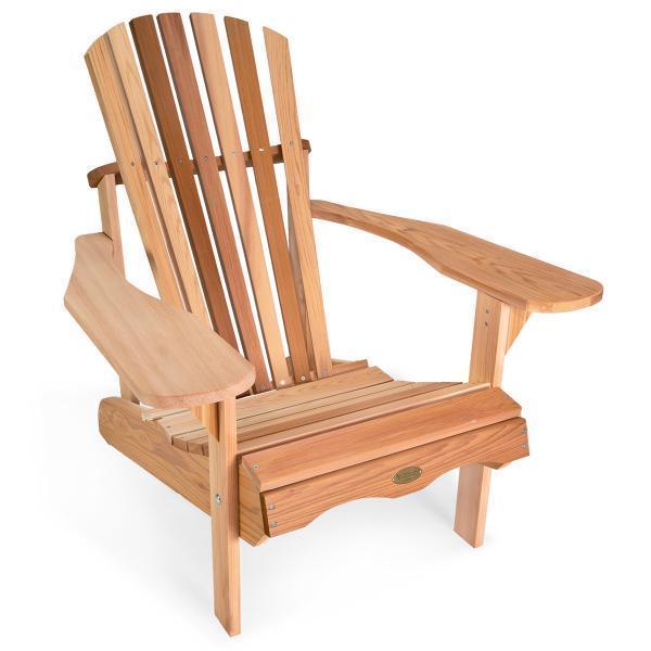 Premium Cedar Adirondack Chair - Outdoor Patio Furniture with Ergonomic Design - Perfect for Backyard, Garden, Poolside & Beach Relaxation