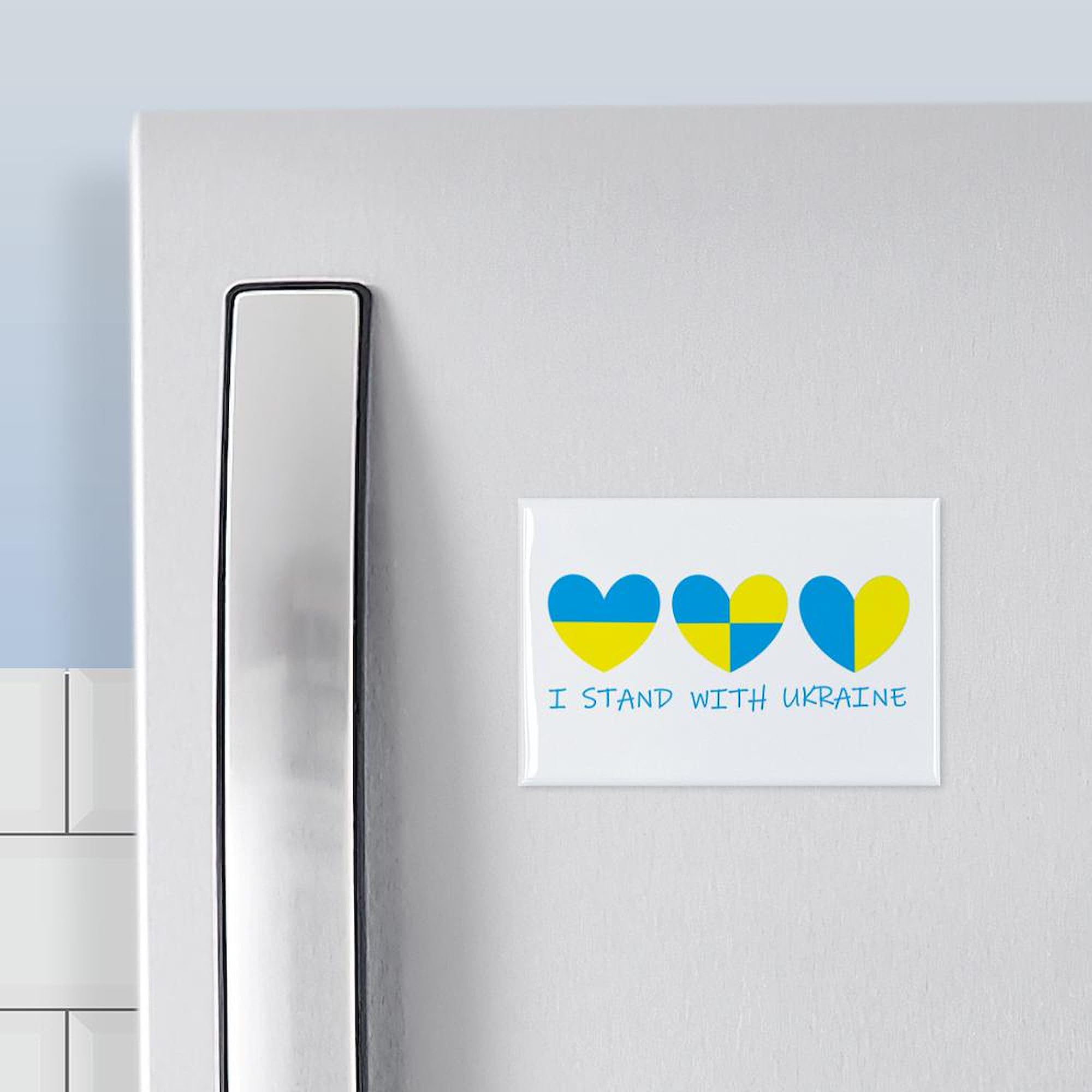 I Stand With Ukraine Heart Magnet - 2