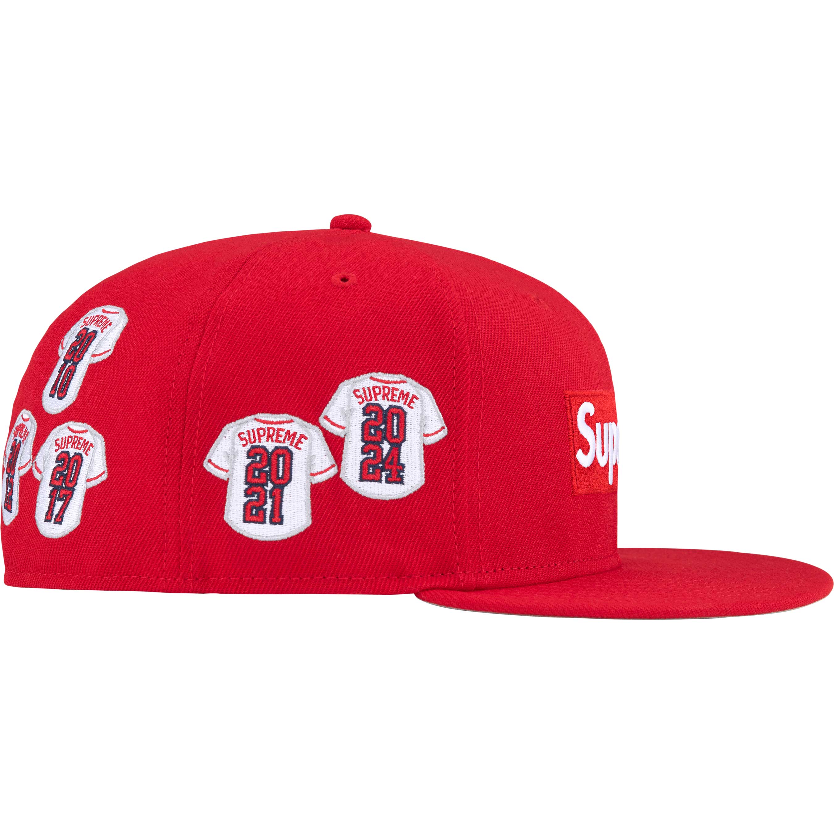 Supreme Box Logo New Era Jersey - Red - Official Streetwear for Urban Fashion & Sports Fans