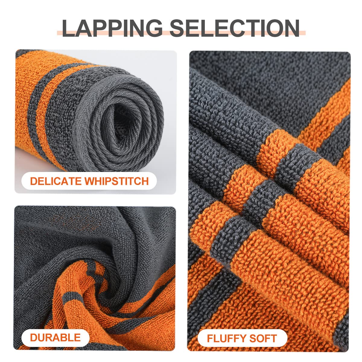 Premium Padded Cotton Power Lifting Straps & Smart Gym Towel with Zippered Pocket - Workout Essentials Bundle for Weightlifting, CrossFit & Strength Training