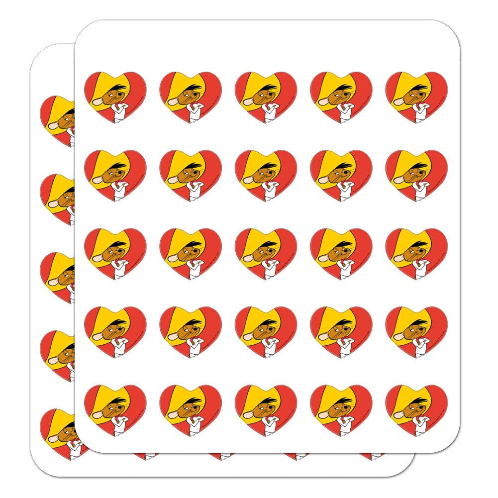 Looney Tunes Speedy Gonzales Heart Shaped Planner Stickers - Cute Cartoon Scrapbook Decals for Bullet Journals, Calendars & DIY Crafts - Perfect for School, Office & Gift Giving