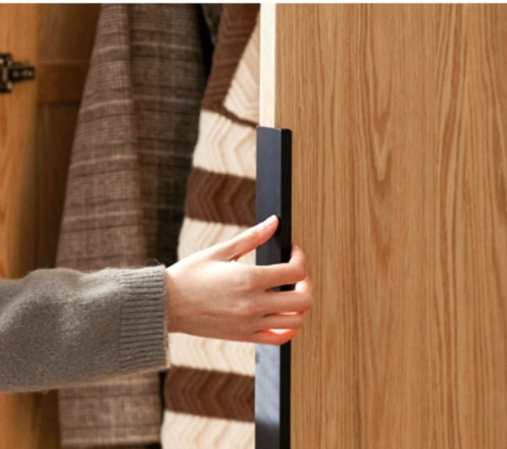 Solid Oak Wood Wardrobe - Modern High Closet for Bedroom & Living Room Storage | Durable & Stylish Furniture for Home Organization
