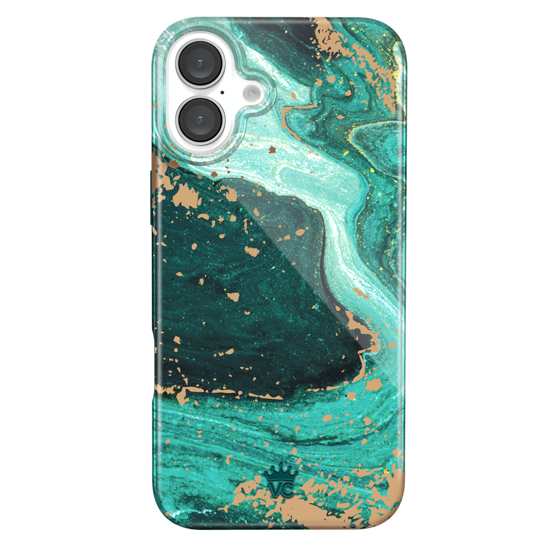 Premium Emerald Marble iPhone Case - Elegant Protective Cover for iPhone [Model] - Perfect for Daily Use, Travel & Gifting