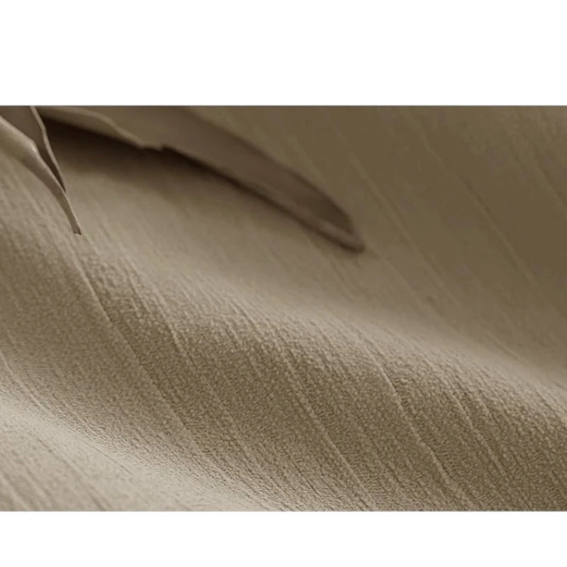 Natalie Chenille Crinkled Minimalist Room Darkening Custom Curtains - Blackout Window Drapes for Bedroom, Living Room & Home Decor