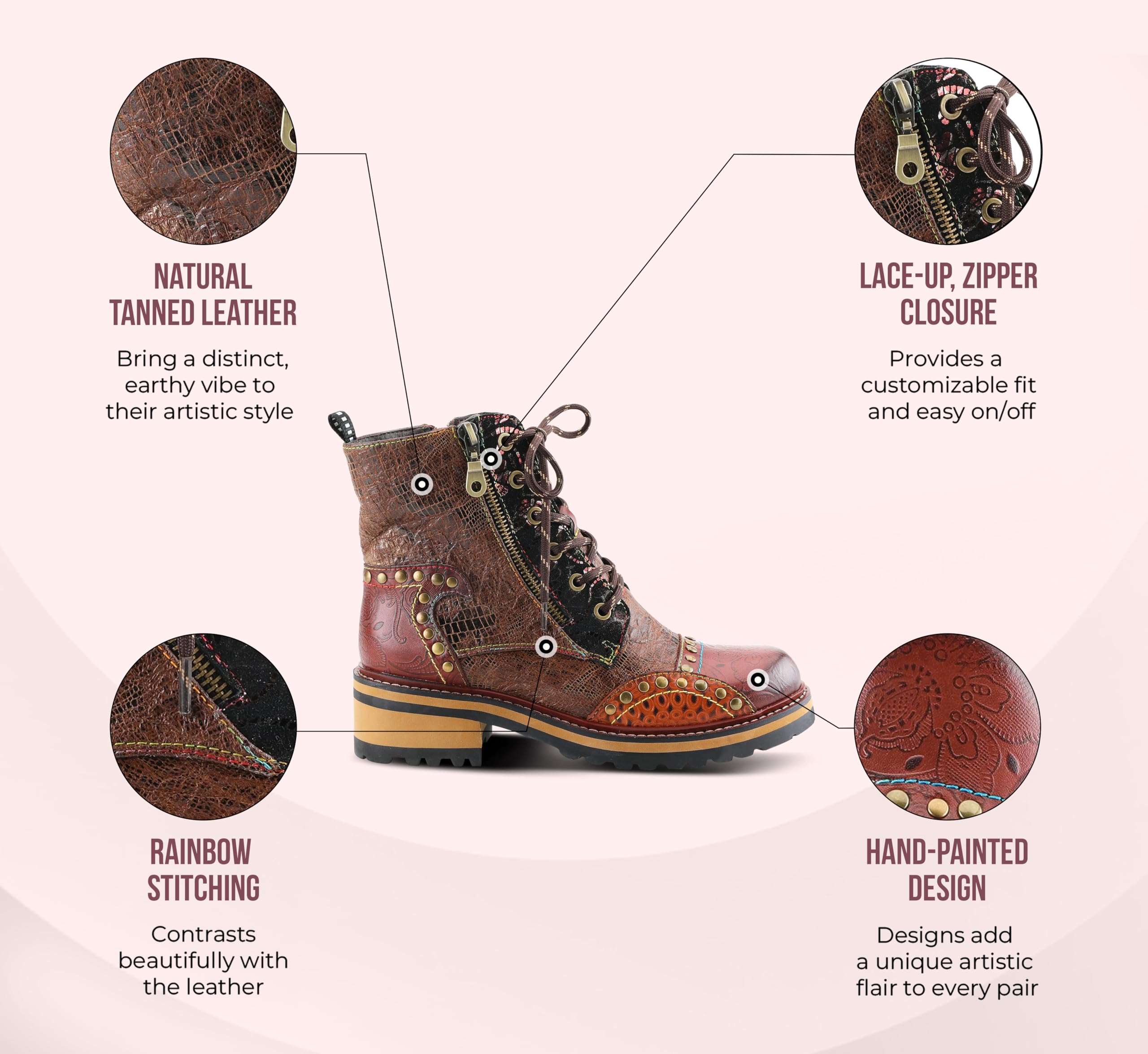 Spring Step L'Artiste Women's Rugup Bootie - Comfortable Ankle Boots for Fall & Winter, Water-Resistant & Warm, Perfect for Casual Outfits, Work & Outdoor Activities