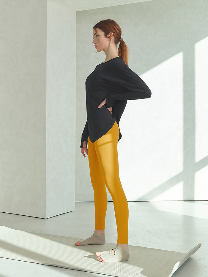 Black Label 330N High-Waisted Yoga Leggings for Women - Tummy Control Workout Pants for Running, Gym & Lounge
