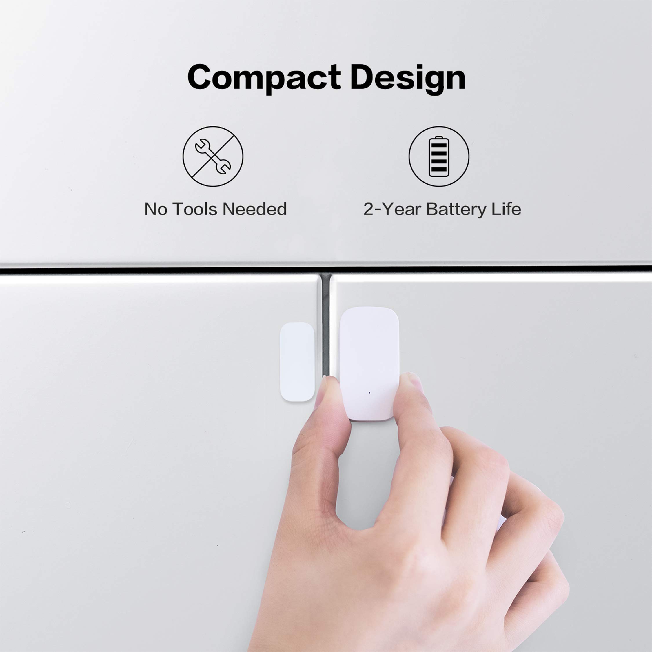Aqara Smart Light Switch (No Neutral, Single Rocker) & Door/Window Sensor Kit - Zigbee Hub Compatible, Remote Control & Timer for Smart Home Automation | Perfect for Bedroom, Living Room & Garage Lighting Control
