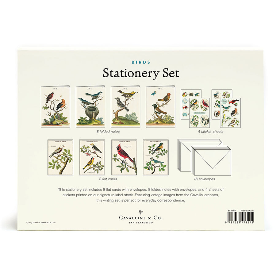 Premium Birds Stationery Set - 50PCS Cute Bird Design Notebook, Pens, Stickers & More - Perfect for School, Office & Gift Giving