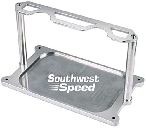 Optima Battery Group 75/25 Mounting Box - Polished Aluminum Battery Tray with Hardware for Red Top & Yellow Top D75/25 Batteries - Perfect for Car, Truck, RV & Marine Applications