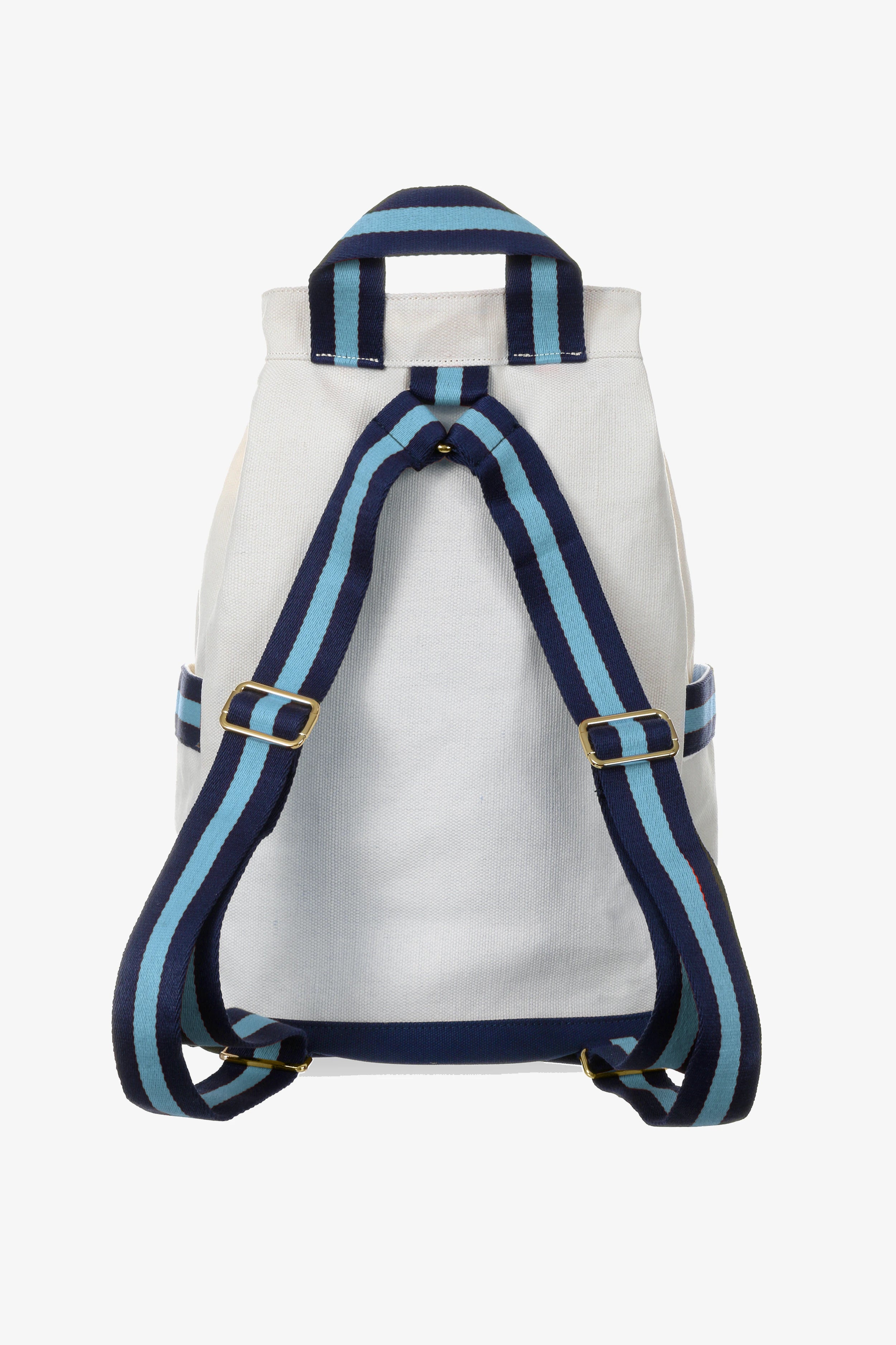 Durable Navy Canvas Backpack for School, Travel & Work - Lightweight & Water-Resistant College Laptop Bag for Men & Women