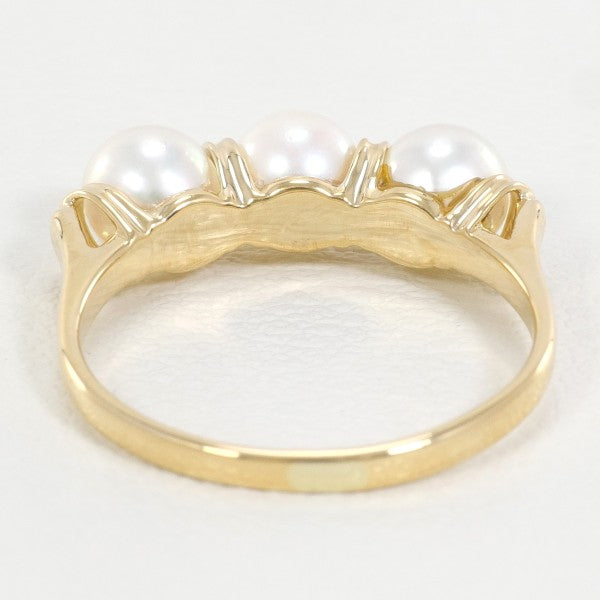 18K Yellow Gold Pearl Ring for Women - Elegant Pearl Jewelry for Engagement, Wedding & Special Occasions