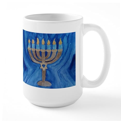White - HANUKKAH MENORAH Large Mug