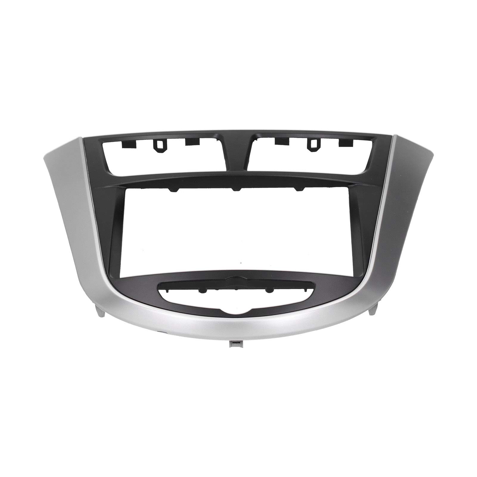 Universal 2 Din Car Radio Dash Kit for Hyundai Accent/Solaris/i25 2010-2014 - Thick PST Fascia Mount for DVD Navigation & Audio System - Perfect for Car Stereo Upgrade & In-Dash Installation